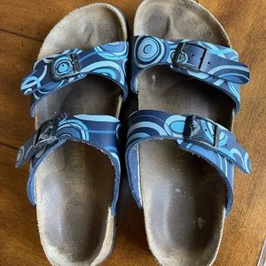 Jerry Garcia Birkenstocks.  Vintage.  Size 39, Blue.  Guaranteed Authentic.